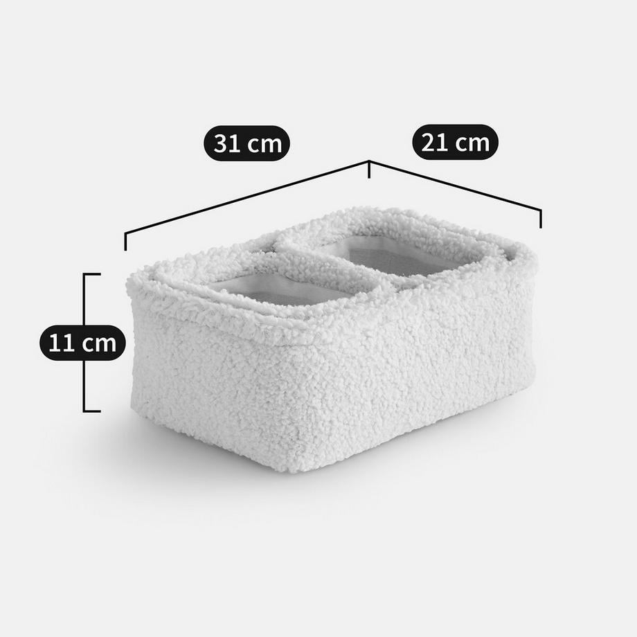 La Redoute Intérieurs Set BOKLIO aus 3 ineinander stapelbaren Körben aus Bouclé  