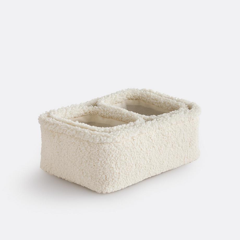 La Redoute Intérieurs Set BOKLIO aus 3 ineinander stapelbaren Körben aus Bouclé  