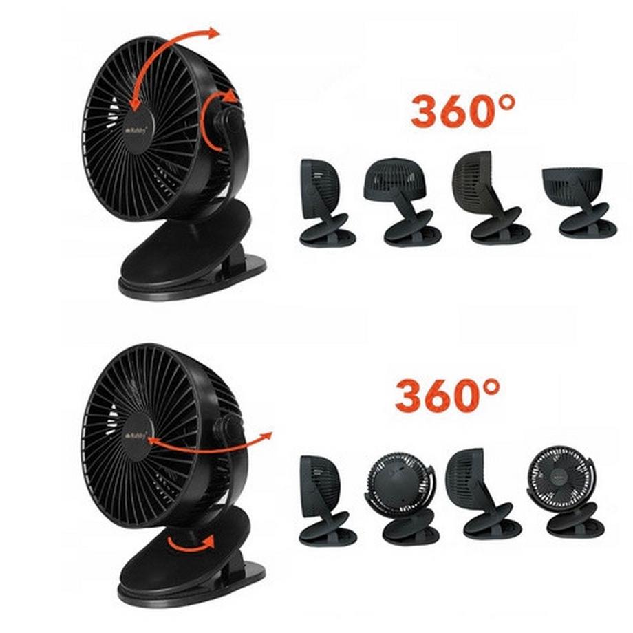 Ruhhy Ventilateur sans fil noir Ruhhy 25567  