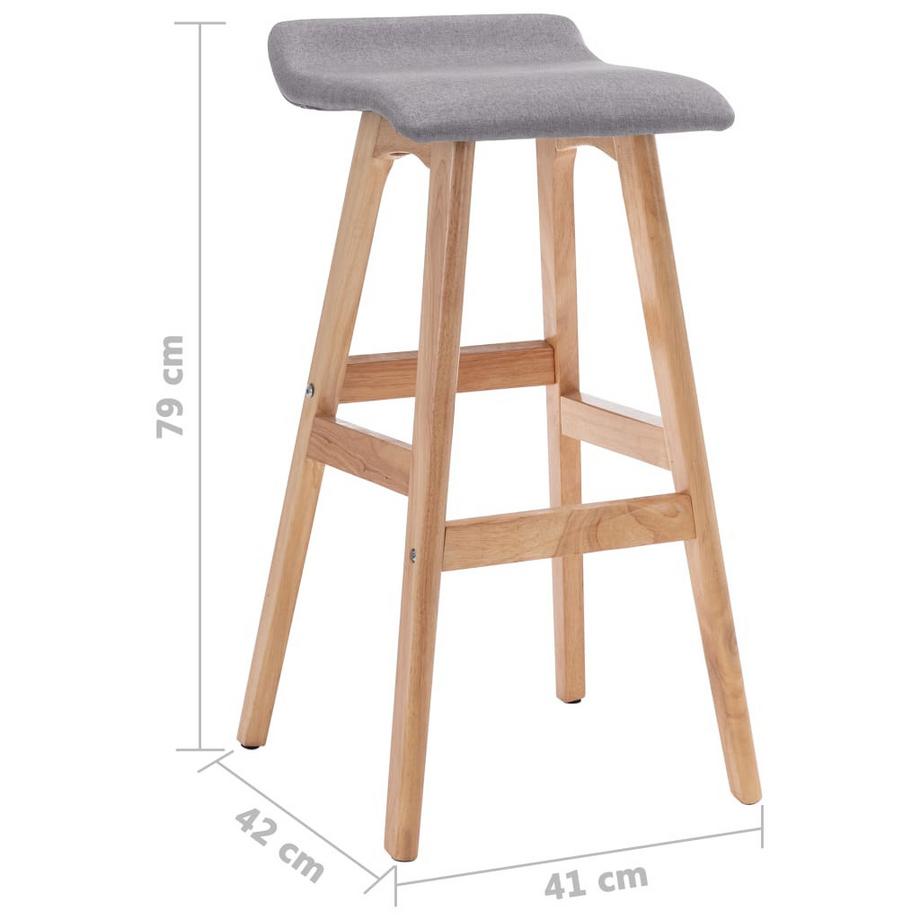 VidaXL Chaise de bar tissu  
