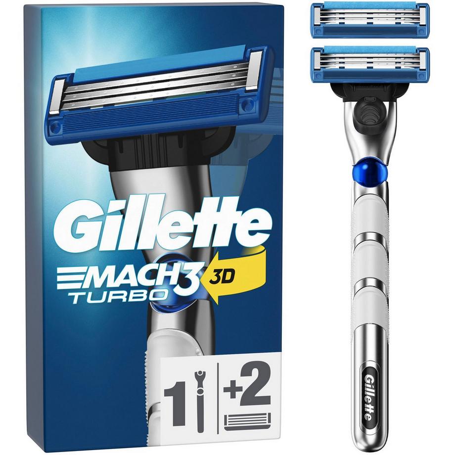 Gillette  Rasierer Mach3 Turbo 2 Klingen 