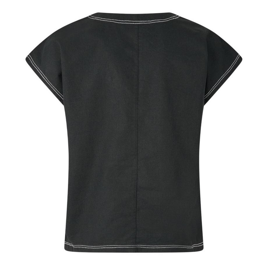 VERO MODA  Camicetta Ricamato Scollo A V Maniche Corte 