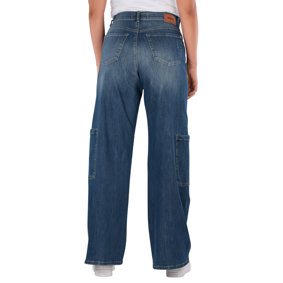 ANGELS Liva Wide Leg Seam Cargo Jeans  
