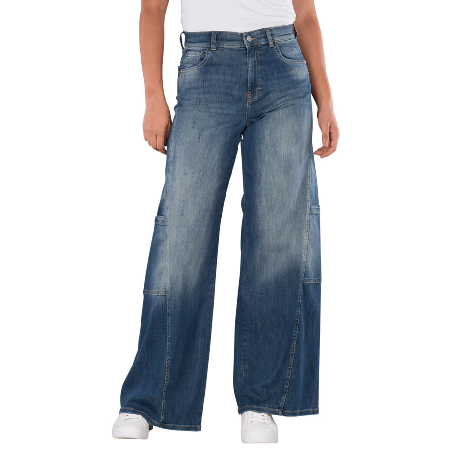 Liva Jeans Wide Leg Seam Cargo