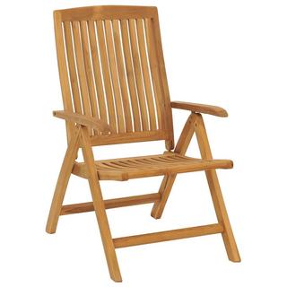 VidaXL sedia da giardino reclinabile Teak riciclato  