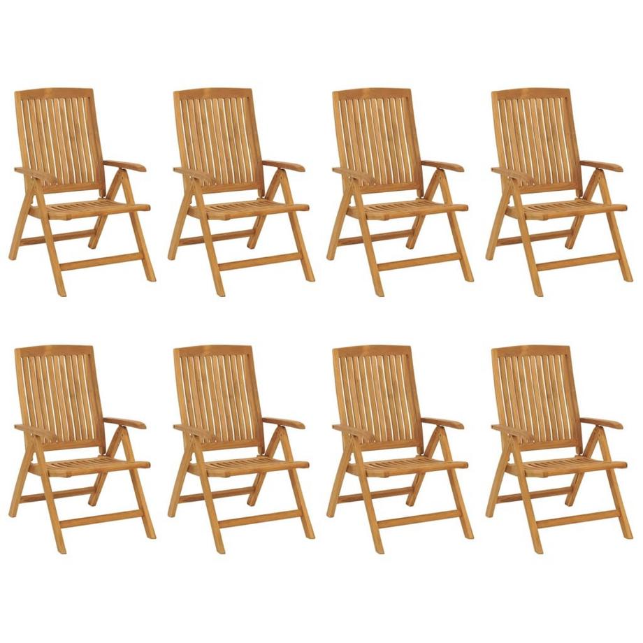 sedia da giardino reclinabile Teak riciclato