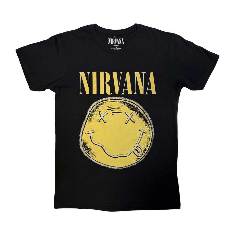 T-ShirtHappy Face Infill Distressed