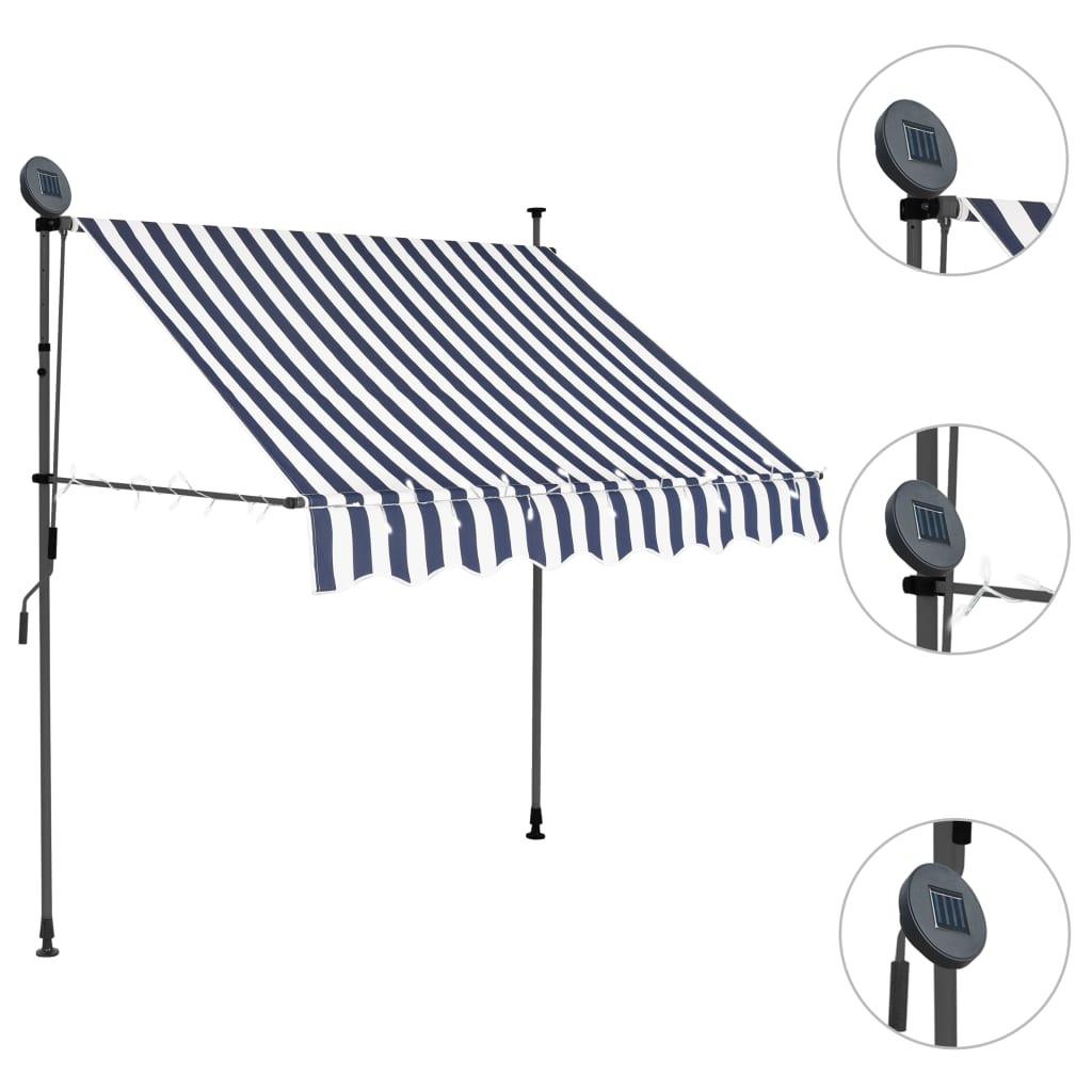 VidaXL Auvent rétractable tissu  