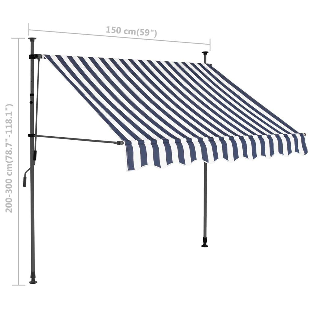 VidaXL tenda da sole retrattile Tessuto  