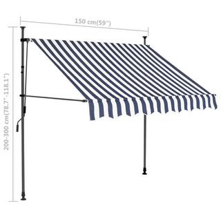 VidaXL tenda da sole retrattile Tessuto  