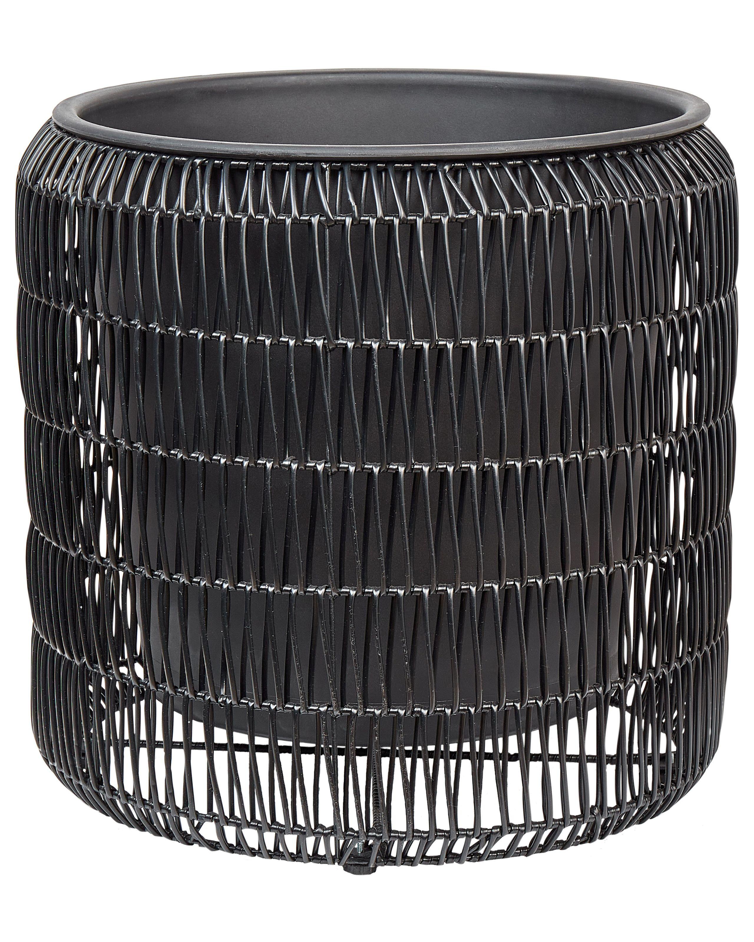 Beliani Lot de 2 pots de fleurs en Polyrotin Rustique BRODIEA  