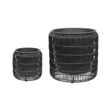 Lot de 2 pots de fleurs en Polyrotin Rustique BRODIEA