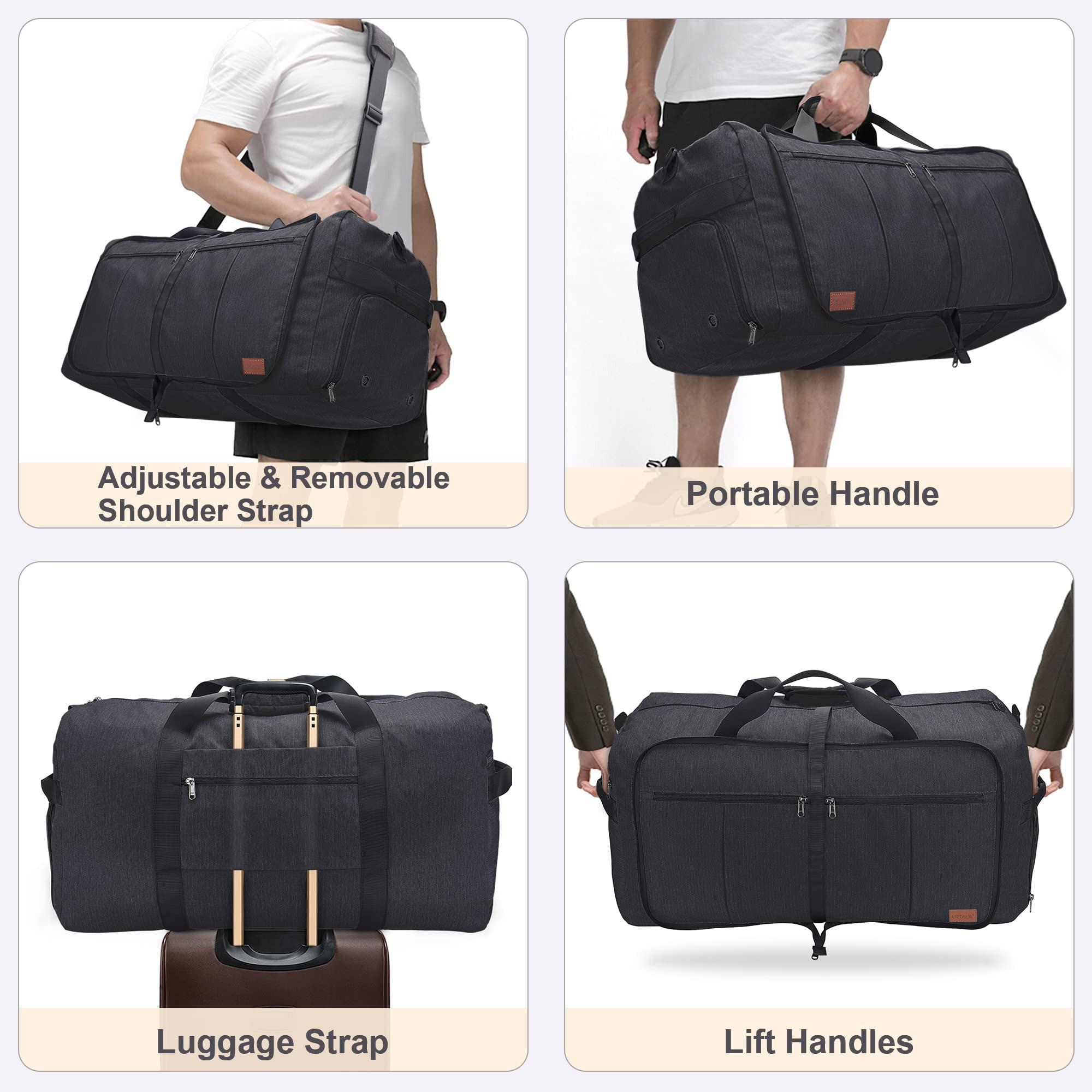 Only-bags.store Sac de Voyage Pliable Grand Weekender avec Compartiment à Chaussures  