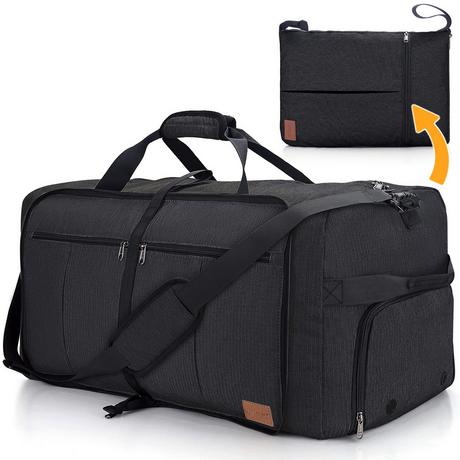 Only-bags.store  Sac de voyage pliable, grand sac de voyage avec compartiment à chaussures, imperméable/sportif 