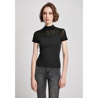 URBAN CLASSICS T-Shirt Flock Lace Collo Alto  