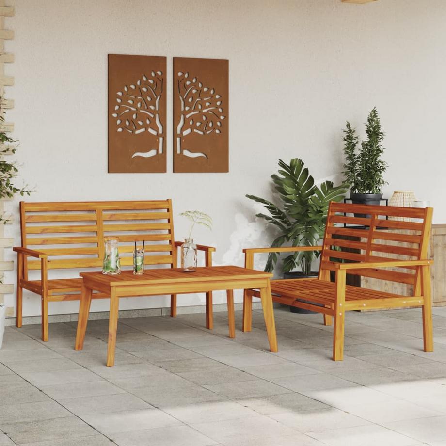 VidaXL Ensemble de salon de jardin bois d'acacia  