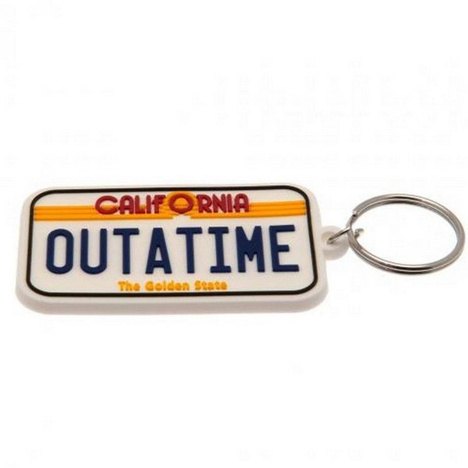 Back To The Future Back to the Future Outatime Plaque d'immatriculation Porte-clés  