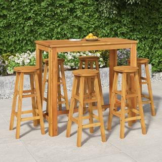 VidaXL Ensemble de bar de jardin bois d'acacia  