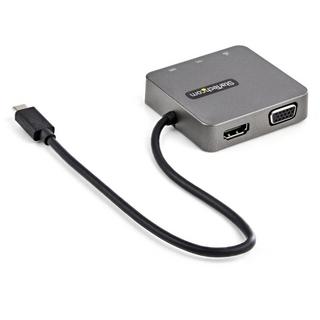 STARTECH.COM  Adattatore multiporta USB-C a HDMI e VGA - Docking station USB 3.1 Gen 2 10Gbps - Cavo da 29 cm 