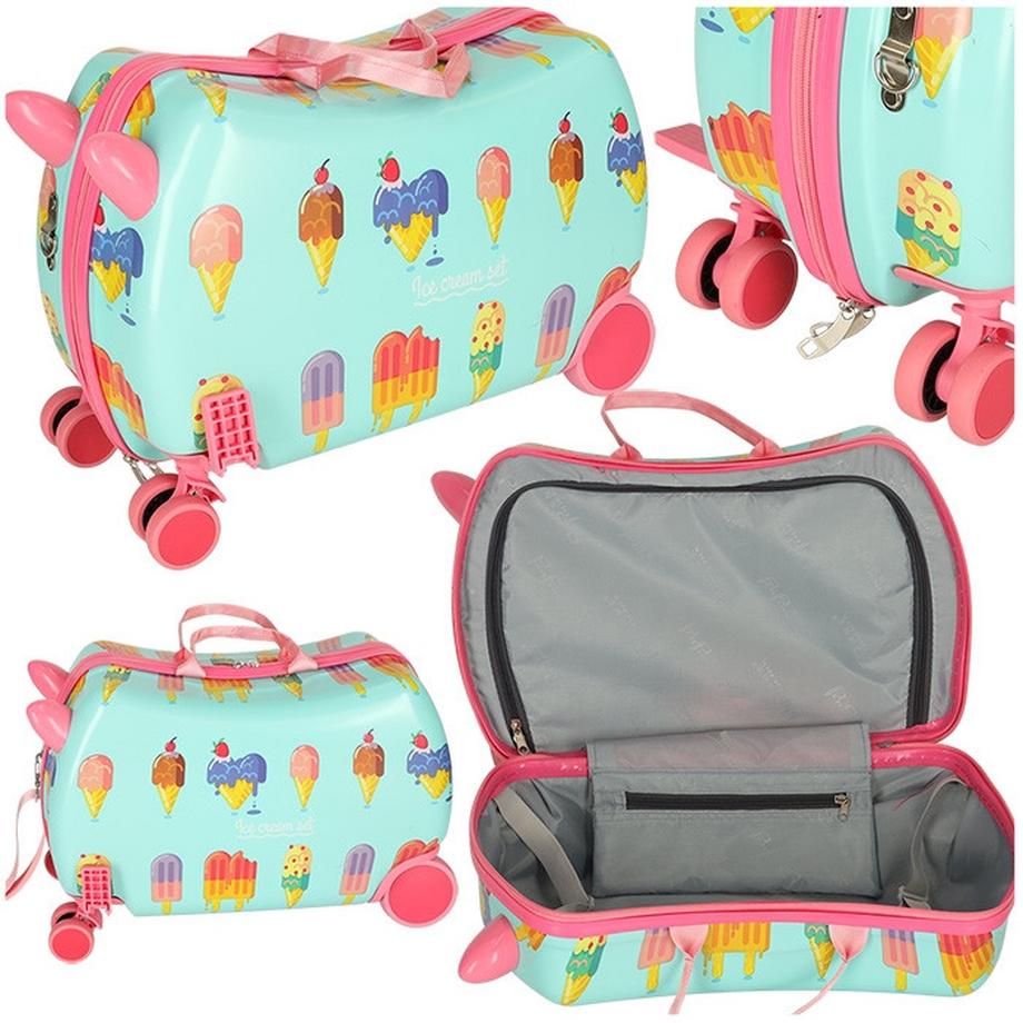 Pricenet  Valise de voyage enfant à roulettes glace 