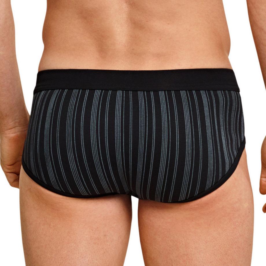 Schiesser Original Classics Slip Sportivi a Costine Fini con Apertura Confezione da 4  