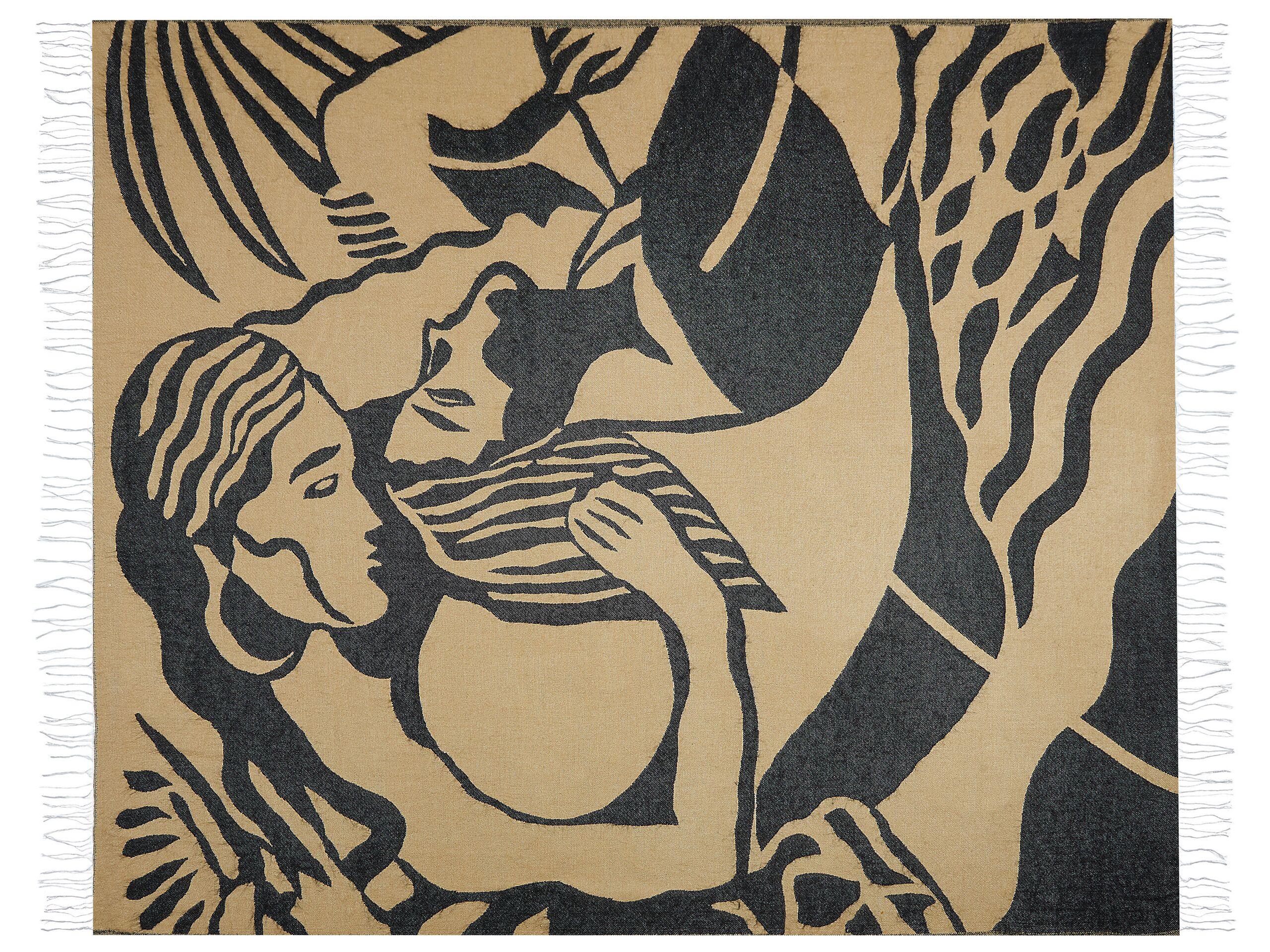 Beliani KUDIYA Coperta in Acrilico Boho  