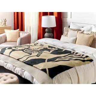 Beliani KUDIYA Coperta in Acrilico Boho  
