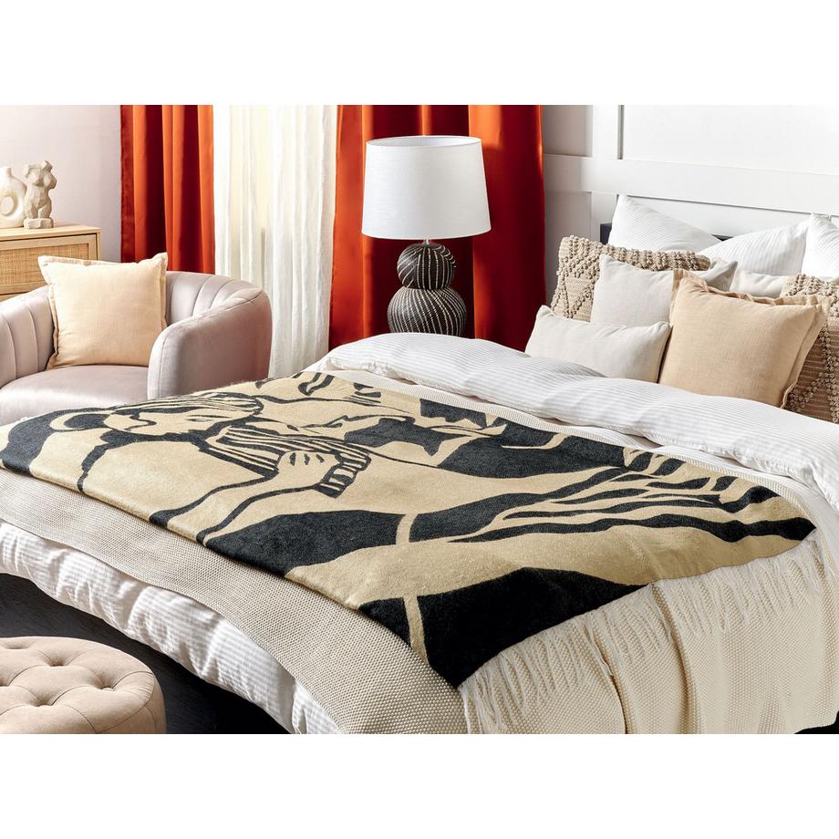 Beliani KUDIYA Coperta in Acrilico Boho  