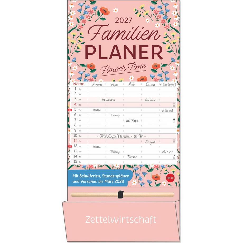 Familienplaner Flower Time
