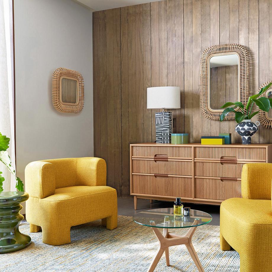 AM.PM Fauteuil petit modèle polypropylène texturé Darrel  