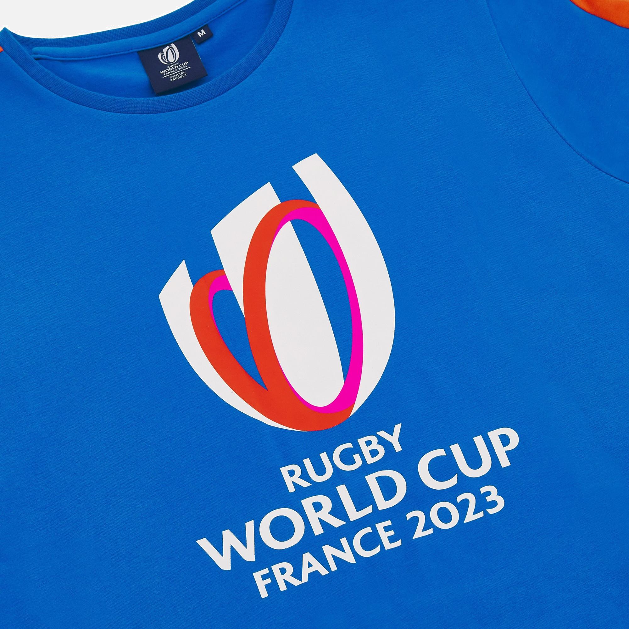 macron  t-shirt da bambina in policotone rwc francia 2023 