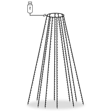 VidaXL Weihnachtsbeleuchtung pvc  