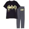 DC COMICS  Schlafanzug mit BatmanLogo Schwarz