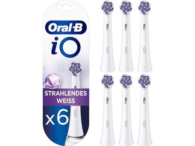 Oral-B iO  Testine bianche brillanti, set da 6 