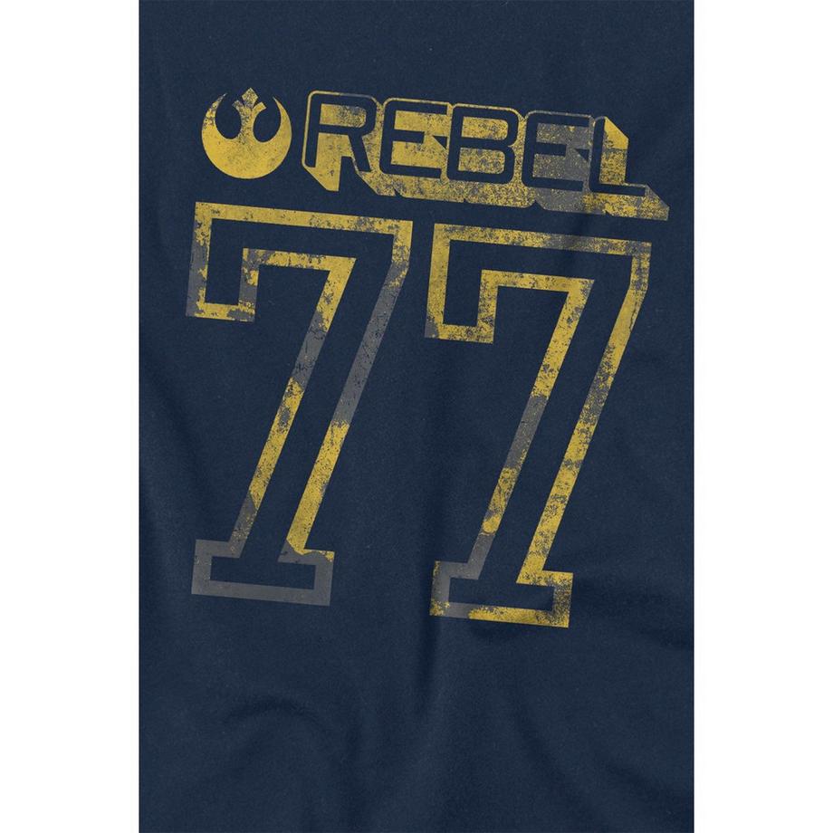 STAR WARS Rebel 77 T-Shirt Stampata  