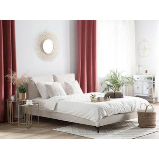 Beliani Letto con rete a doghe en Ciniglia Glamour MELLE  