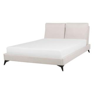 Beliani Letto con rete a doghe en Ciniglia Glamour MELLE  