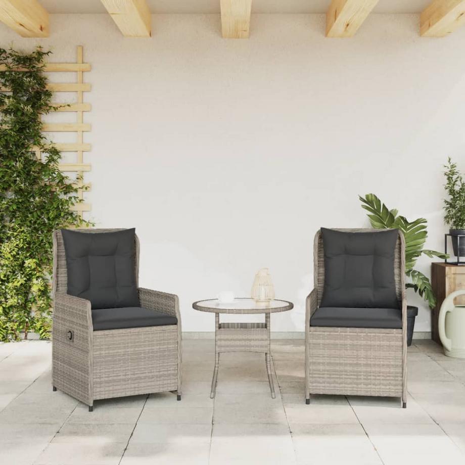 VidaXL Gartensessel verstellbar poly-rattan  