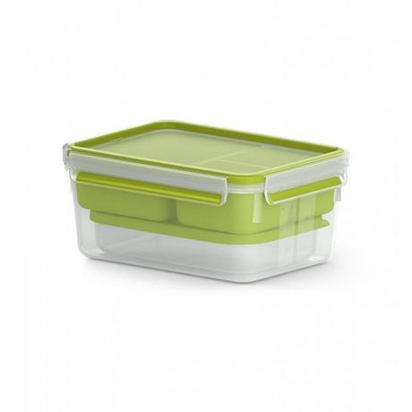 emsa  EMSA CLIP & GO XL Contenitore per il pranzo 2,3 L Verde, Trasparente 1 pz 