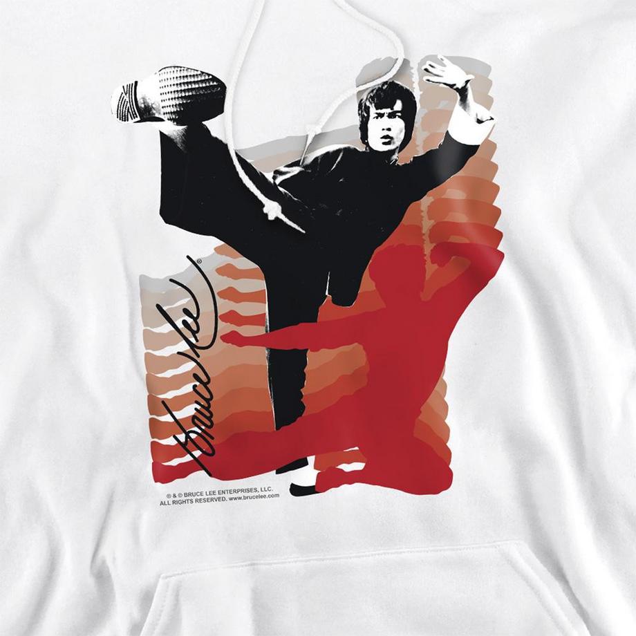 Bruce Lee Kick It Felpa Con Cappuccio  
