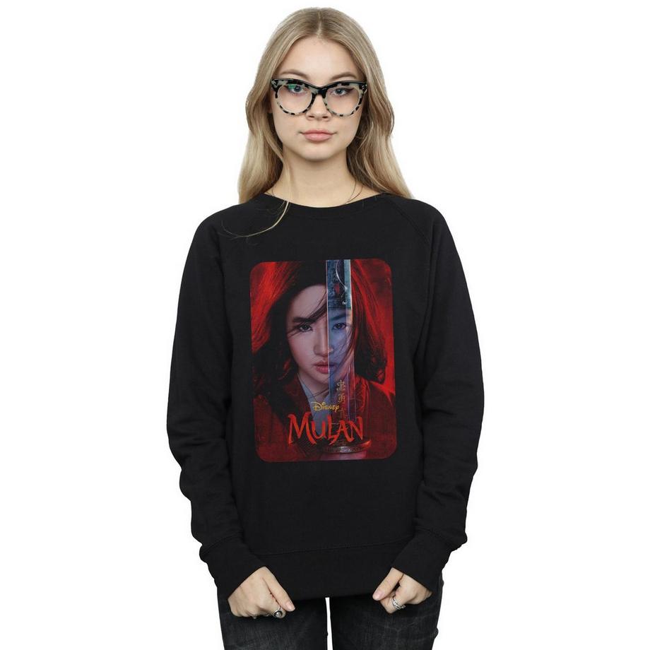 Disney Mulan Split Face Sweatshirt  