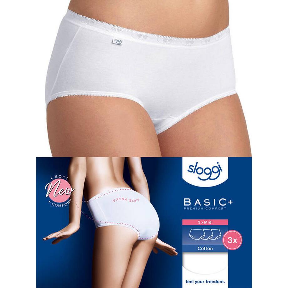 sloggi Basic+ Midi Slips 3er Pack  