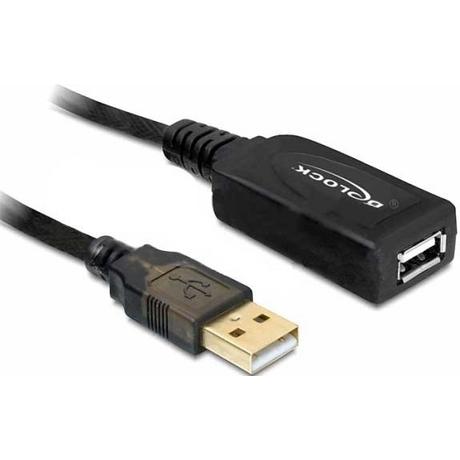 DeLock  15m USB 2.0 USB Kabel Schwarz 