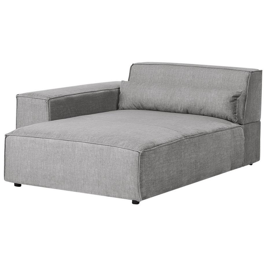 Beliani Rechtsseitige Chaiselounge aus Stoff Modern HELLNAR  