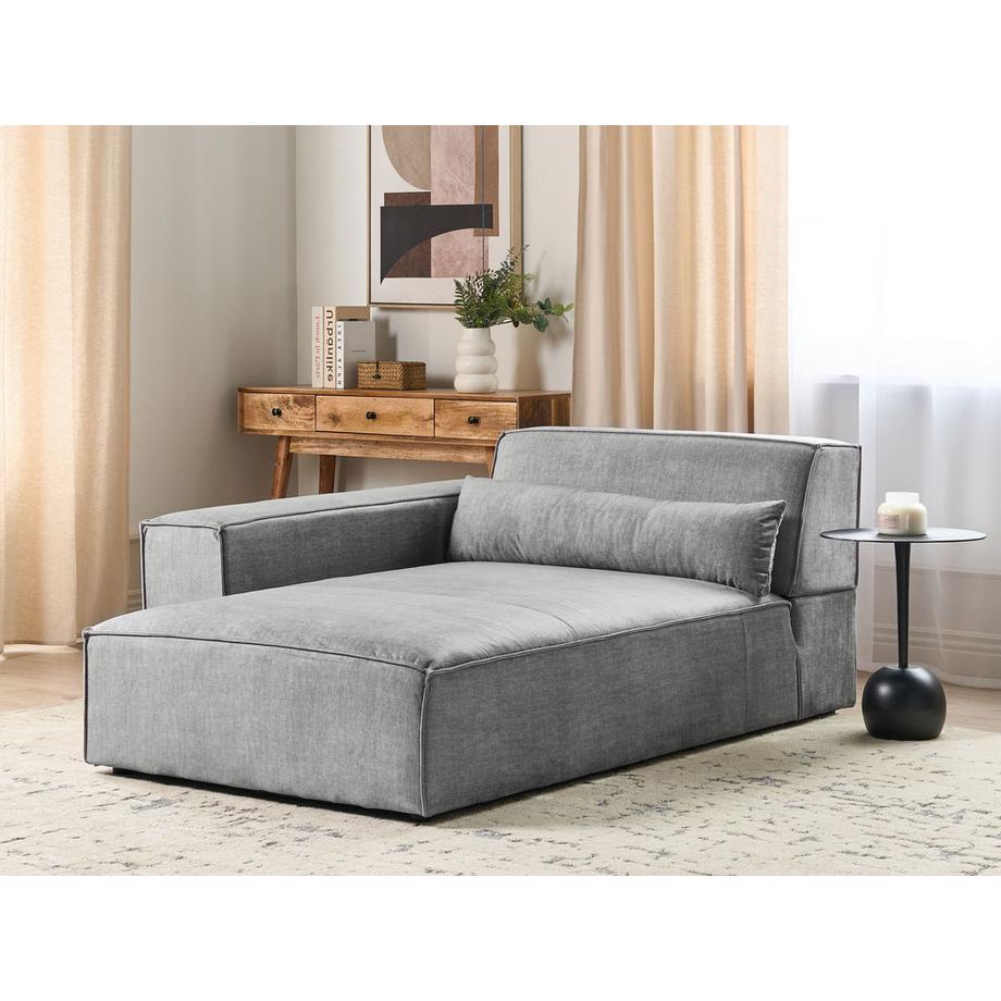 Beliani Rechtsseitige Chaiselounge aus Stoff Modern HELLNAR  