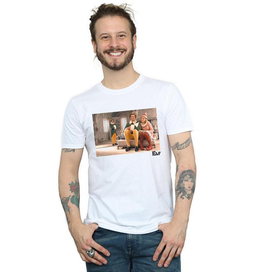 Elf Buddy und Jovie bedrucktes T-Shirt  