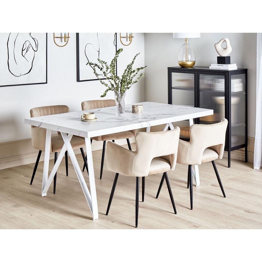 Beliani Table de repas en MDF Moderne GRIEGER  