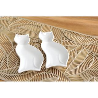 Aulica LOT DE 2 COUPELLES CHAT PORCELAINE 20CM  