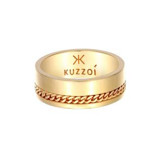 Kuzzoi  Bague Herren Bandring Chunky Chain 925 Silber 