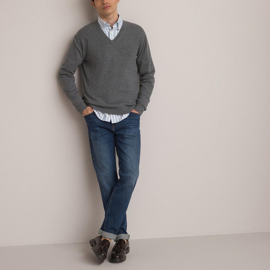 La Redoute Collections Pullover scollo a V in cashmere  